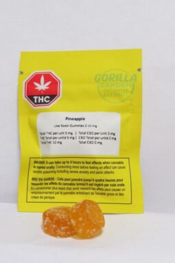 Gorilla Garden - Pineapple Live Hash Rosin Gummies