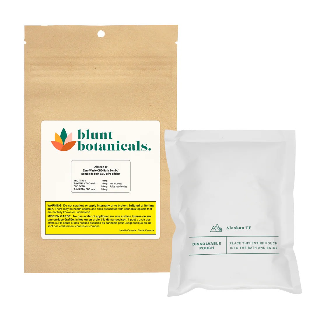 Blunt Botanicals - Alaskan TF Zero Waste Bath Bomb - 50mg CBD