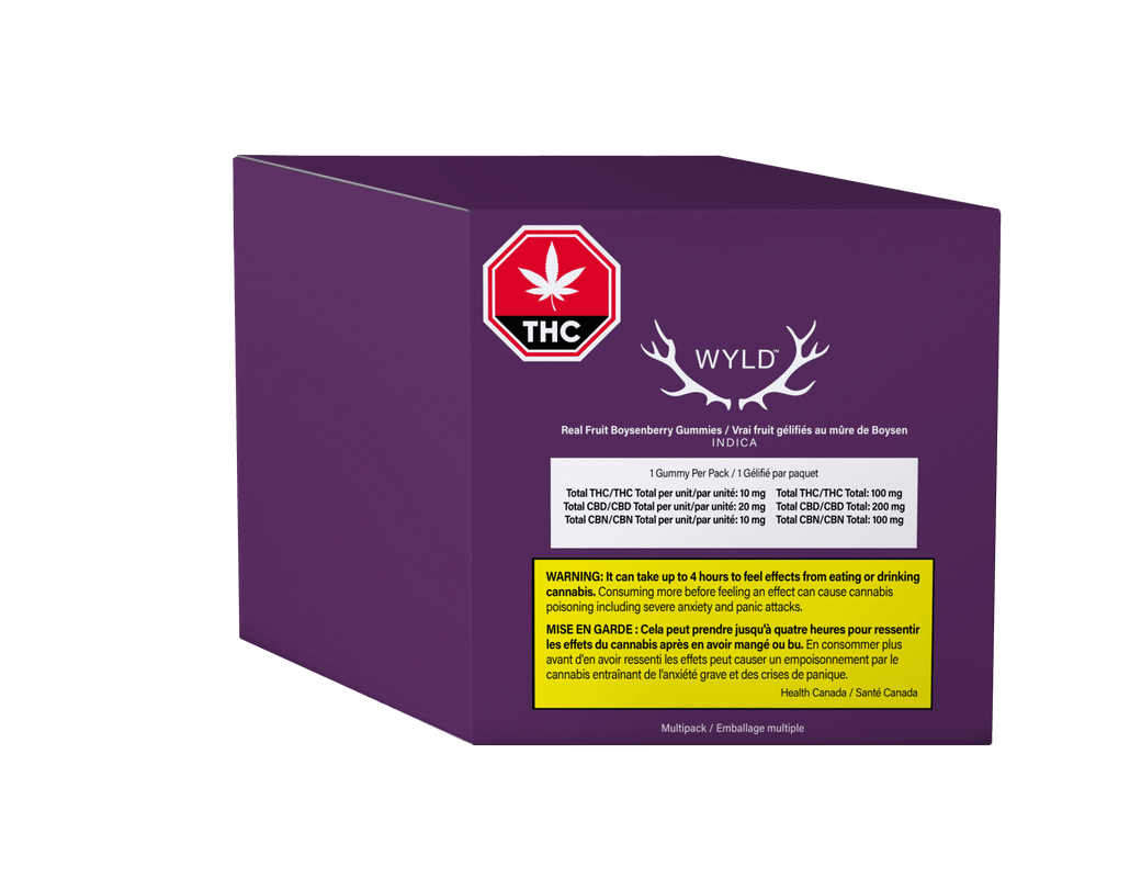 Wyld – Real Fruit Boysenberry 2:1:1 CBD/CBN/THC – Multipack