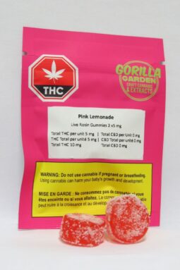 Gorilla Garden - Pink Lemonade Live Hash Rosin Gummies